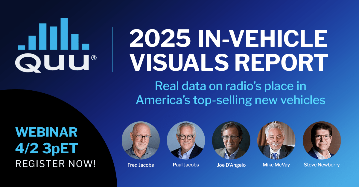 Radio: Still King Of The Car? 7 quu webinar ad 2025