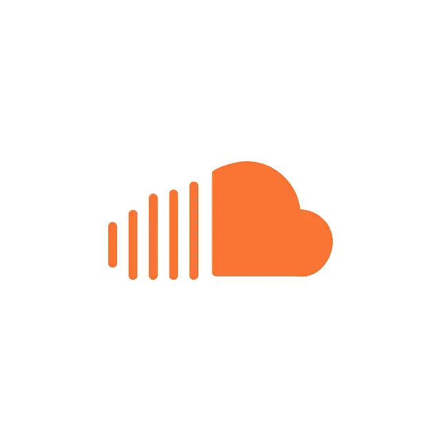 Soundcloud logo – digital music streaming platform icon.